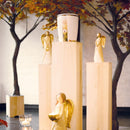 Komplettdekoration Paulownia-Holz (goldener Herbst)-2