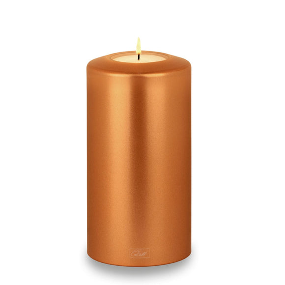 Qult Classic Teelichthalter in Kerzenform Metallic