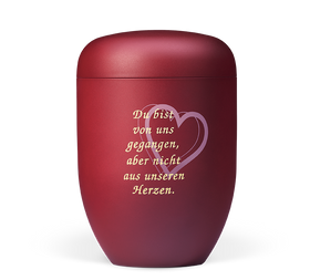 Heiso Elegance Trauertext Bio Urne - 0