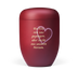 Weinrot Velours Herzen Text 2