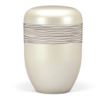 Heiso Elegance Cremeweiß Perlmutt Bio Urne