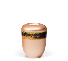 Heiso Gedenkurne Dekorband Motiv Keramik - 0