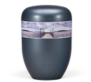 Heiso Elegance Blau Perlmutt Bio Urne-4