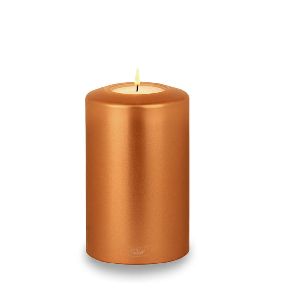 Qult Classic Teelichthalter in Kerzenform Metallic