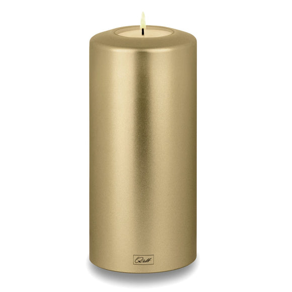 Qult Classic Teelichthalter in Kerzenform Metallic