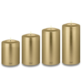 Qult Classic Teelichthalter in Kerzenform Metallic