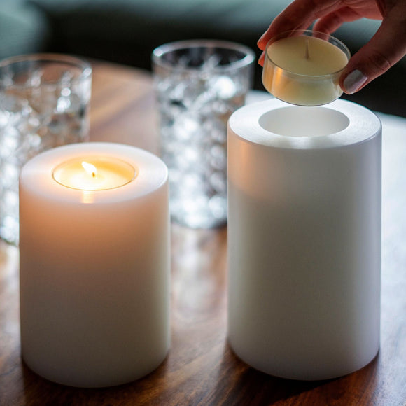 Qult Classic Teelichthalter in Kerzenform Metallic