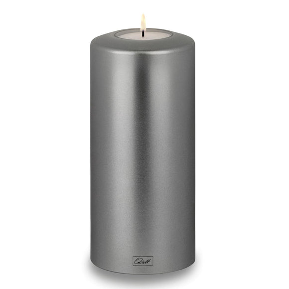 Qult Classic Teelichthalter in Kerzenform Metallic