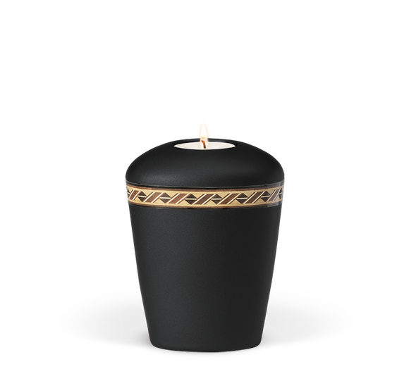 Heiso Gedenkurne Dekorband Keramik