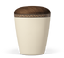 Beige Rautenkordel (Deckel Nussbaum)