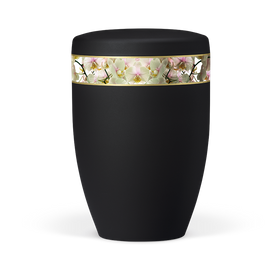 Heiso Avantgarde Dekorband Blumen Motiv Bio Urne - 0