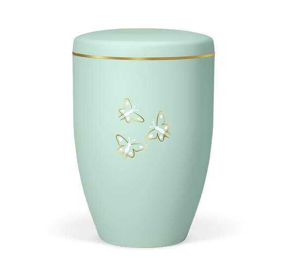 Heiso Avantgarde Goldband Motiv Bio Urne