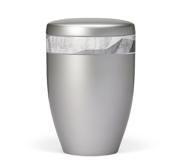 Heiso Avantgarde Stahlgrau Bio Urne