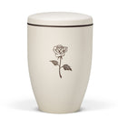 Heiso Avantgarde Beige Velours Tampondruck Bio Urne-2