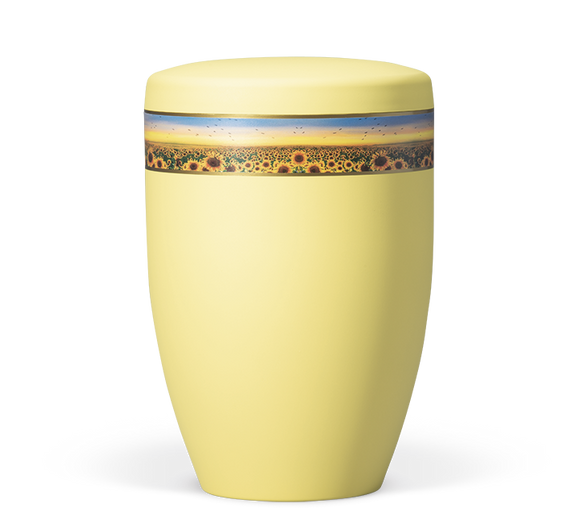 Heiso Avantgarde Dekorband Blumen Motiv Bio Urne