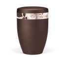 Heiso Avantgarde Kastanienbraun Dekor Sepia Effekt Bio Urne-2