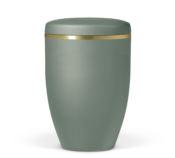 Heiso Avantgarde Goldband gebürstet Bio Urne