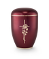 perlmutt weinrot/Kreuz mit Rose