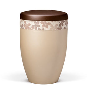 Heiso Avantgarde Perlbeige Graspapier Bio Urne - 0