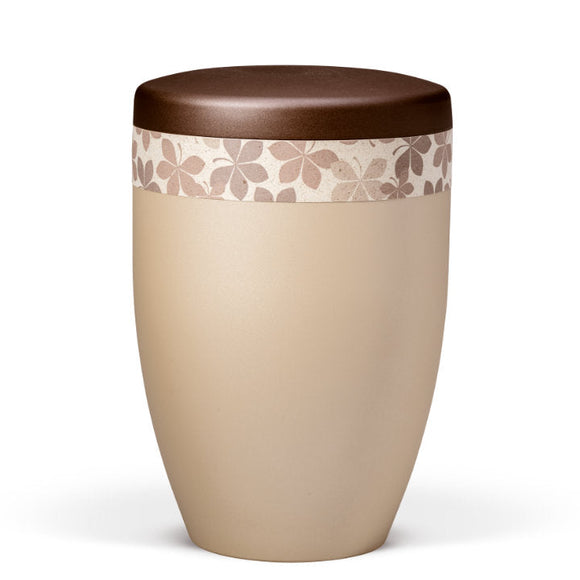 Heiso Avantgarde Perlbeige Graspapier Bio Urne