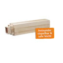 Dekosäulen aus hellem Holz-2