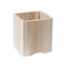 Übertöpfe aus hellem Holz-1