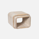 Katafalk aus hellem Holz 2-teilig-3