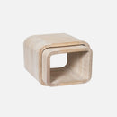 Katafalk aus hellem Holz 2-teilig-3