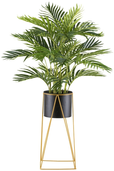 Palme auf Metallrack Kunstpflanze deko