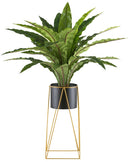 Palme auf Metallrack Kunstpflanze deko-2