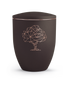 velvet siena/kupferfarbenes Motiv Baum