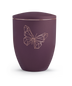 velvet berry/kupferfarbenes Motiv Schmetterling
