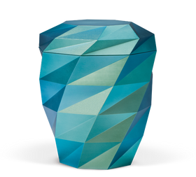 Heiso Polygon 3D Druck Bio Urne - 0