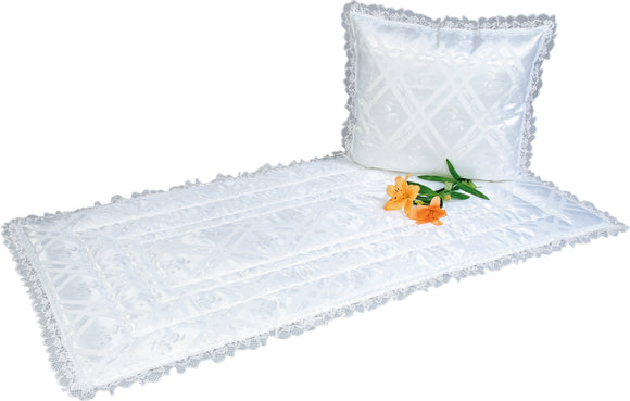 Besta Deckengarnitur Damast Rhombus mit Blume