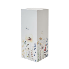 Urnensäule mit floralem Motiv - 0