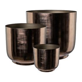 Metall Übertopf 3erSet PLANTER - 0