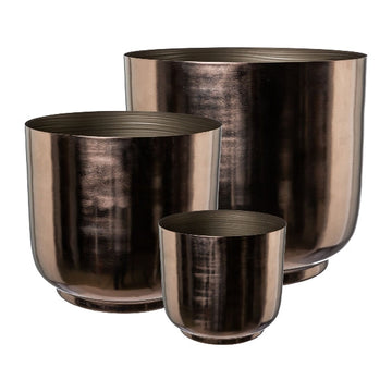 Metall Übertopf 3erSet PLANTER - 0