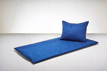 Spalt Deckengarnitur Natureline Schurwolle Blau - 0