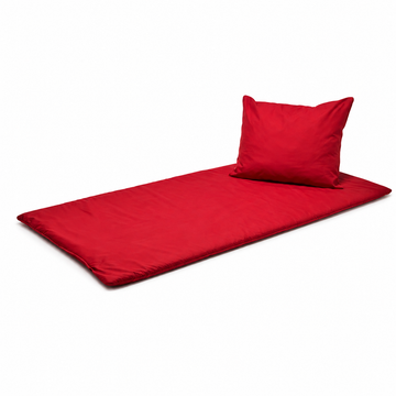 Spalt Deckengarnitur Natureline Schurwolle Rot