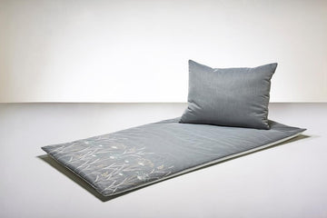 Spalt Deckengarnitur Premium Organza Gräser gestickt - 0