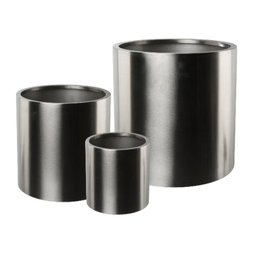 Edelstahl Übertopf 3er Set PURE