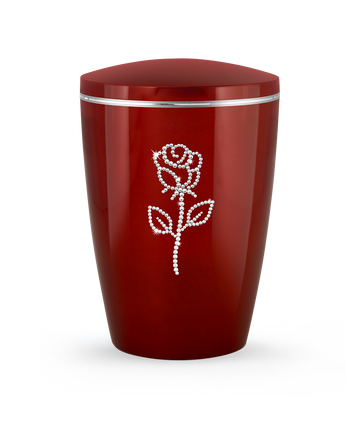 Völsing Urne Edition Karat Rose aus Kristallen