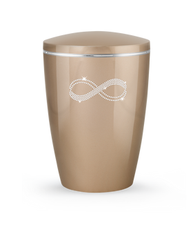 Völsing Urne Edition Karat Schleife aus Kristallen - 0