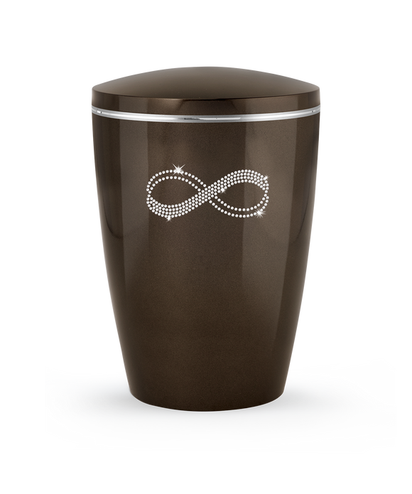 Völsing Urne Edition Karat Schleife aus Kristallen