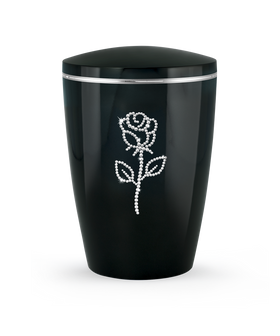 Völsing Urne Edition Karat Rose aus Kristallen - 0