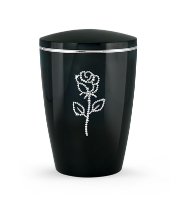 Völsing Urne Edition Karat Rose aus Kristallen - 0