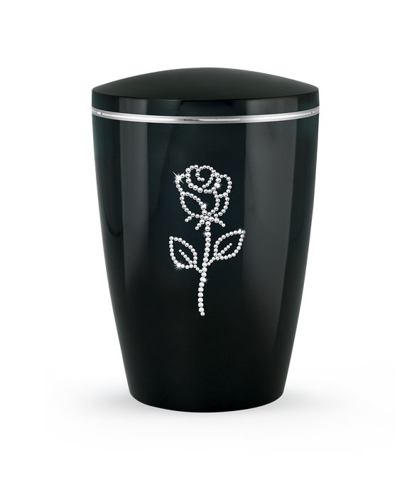 Völsing Urne Edition Karat Rose aus Kristallen