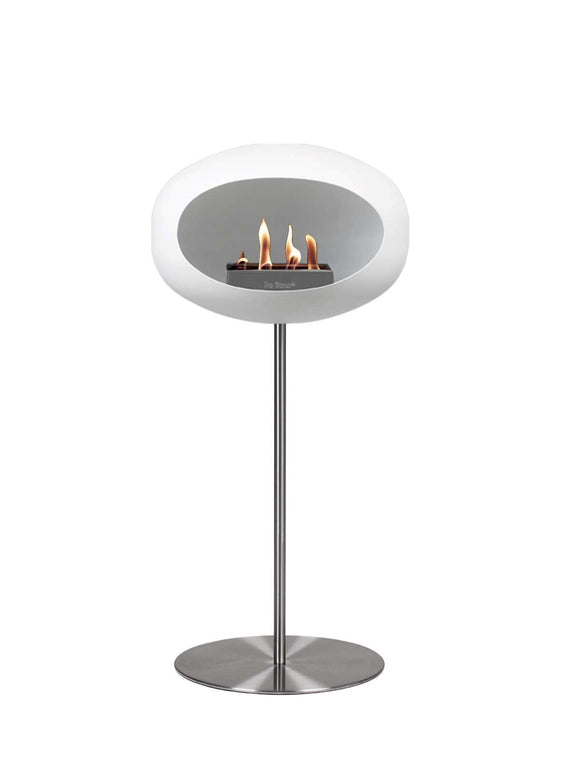 Le Feu GROUND STEEL HIGH WHITE Bioethanol-Kamin