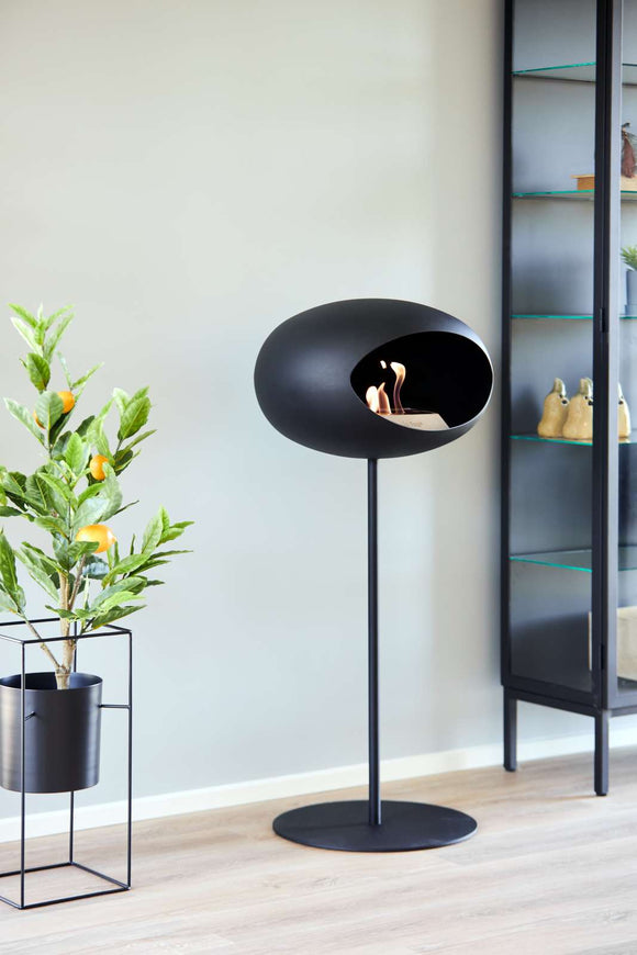Le Feu GROUND STEEL HIGH BLACK Bioethanol-Kamin