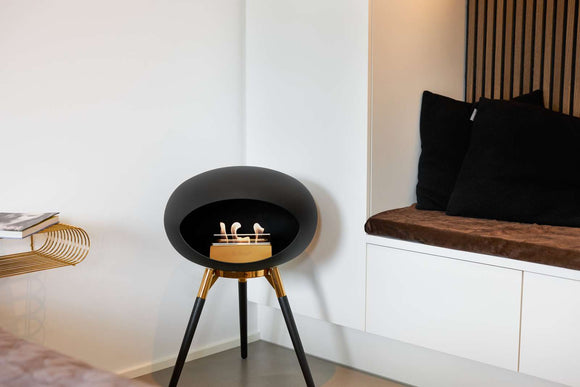 Le Feu GROUND LOW BLACK Bioethanol-Kamin